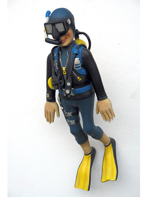 Diver Swimming 3ft. Diver Swimming 3ft.